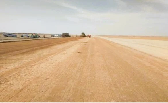 C-130 forward assault strip stabilization, Saudi Arabia — T-PRO® polymer airfield